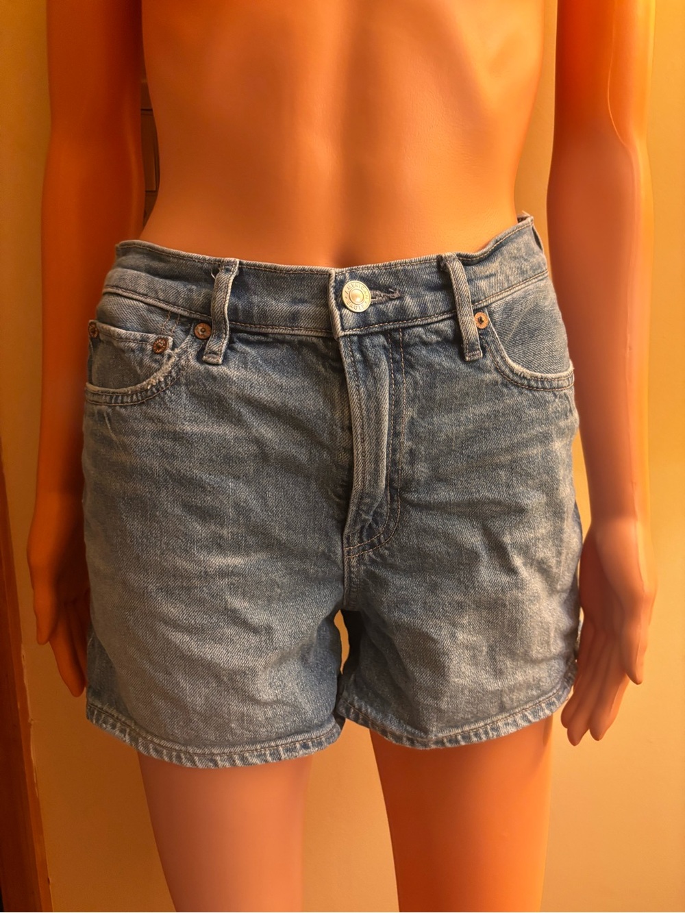 American Eagle Outfitters Light Blue Denim Jean Shorts